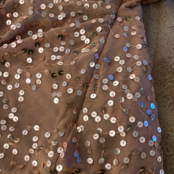 ASOS Blush Sequin Kimono Dress - Picture 6 of 6